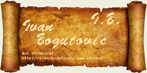 Ivan Bogutović vizit kartica